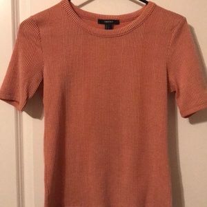 Ribbed Orange Top